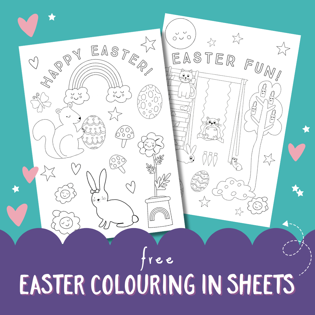 FREE Easter Colouring-in Sheets 🐣