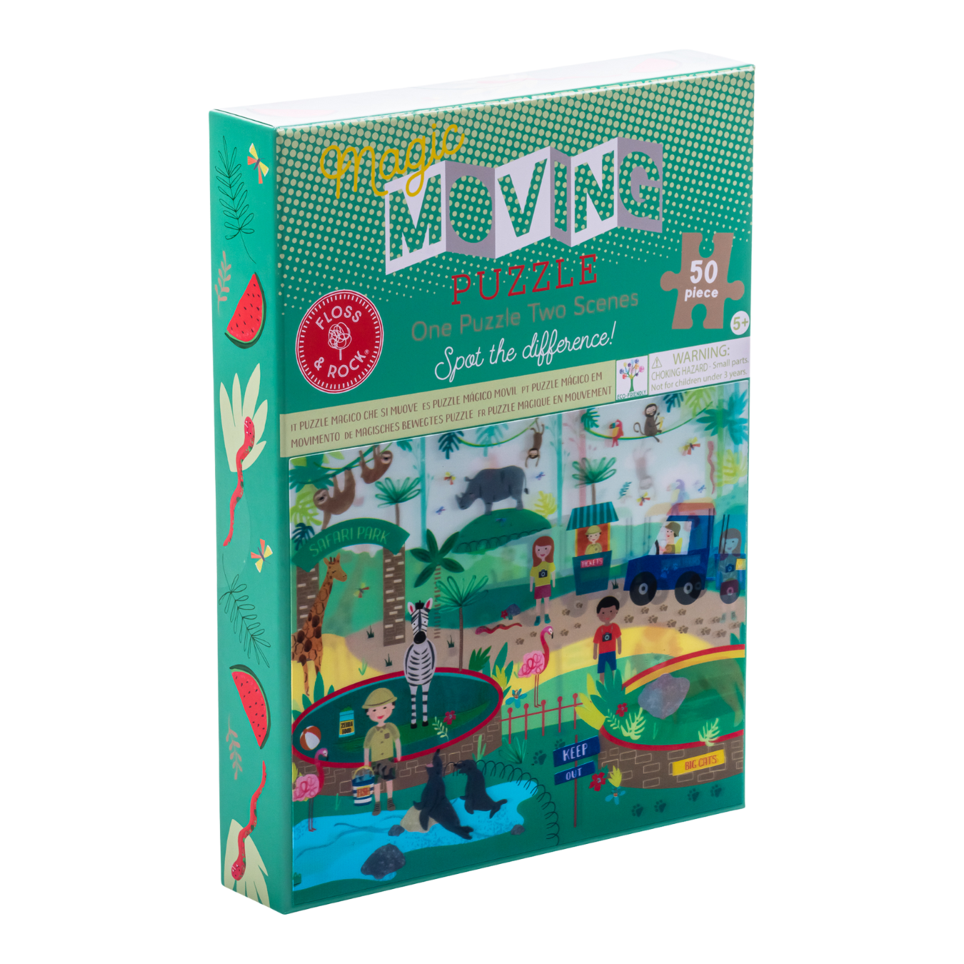 50 Piece Magic Moving Puzzle - Jungle