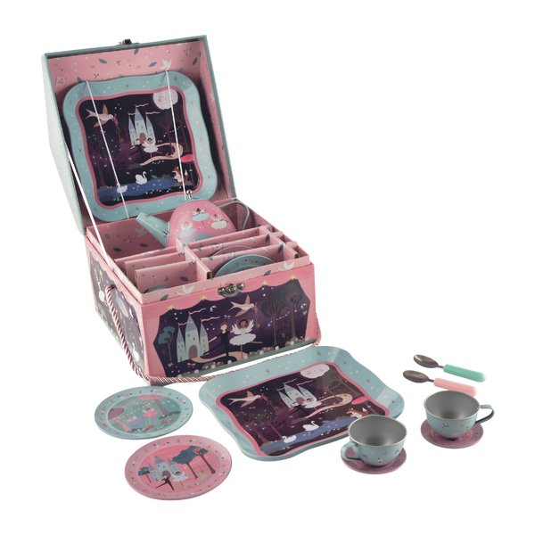 Musical Tin Tea Set 11 Piece - Enchanted | Eco-friendly gifts