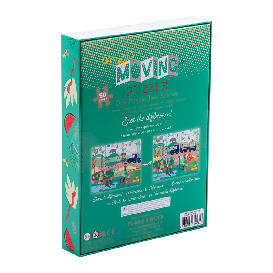 50 Piece Magic Moving Puzzle - Jungle