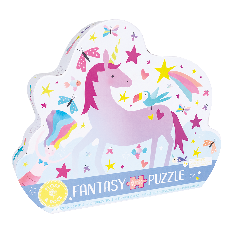 80 Piece " Butterfly"  Shaped Jigsaw with Shaped Box - Fantasy