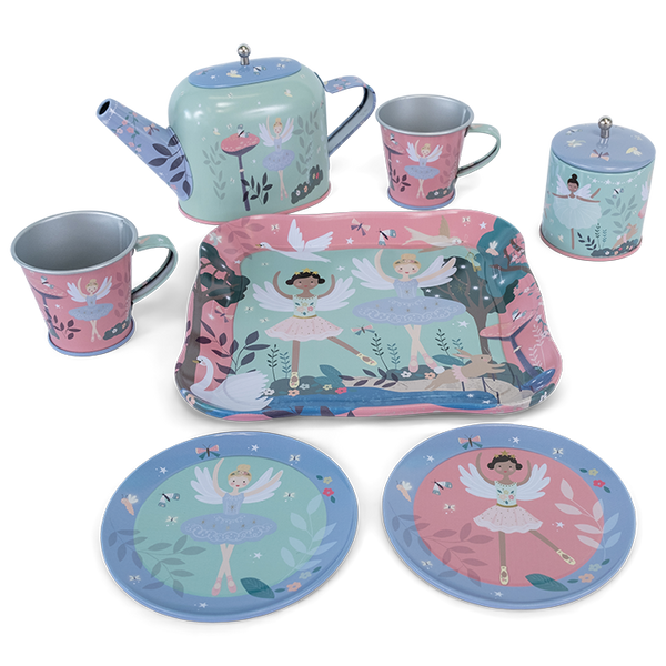 Mermaid tin tea set hotsell