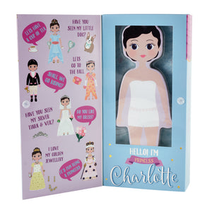 Wooden Magnetic Dress Up Doll - Charlotte