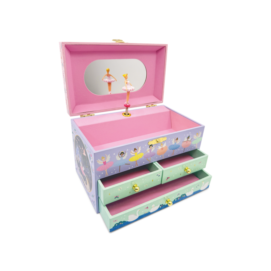 Musical Jewellery Box with 3 Drawers - Enchanted