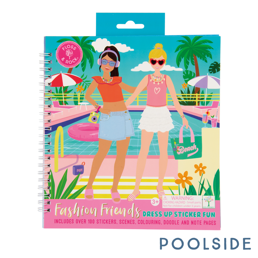 Fashion Friends Sticker Dress Up  | Children's Sticker Book Toy | Floss & Rock