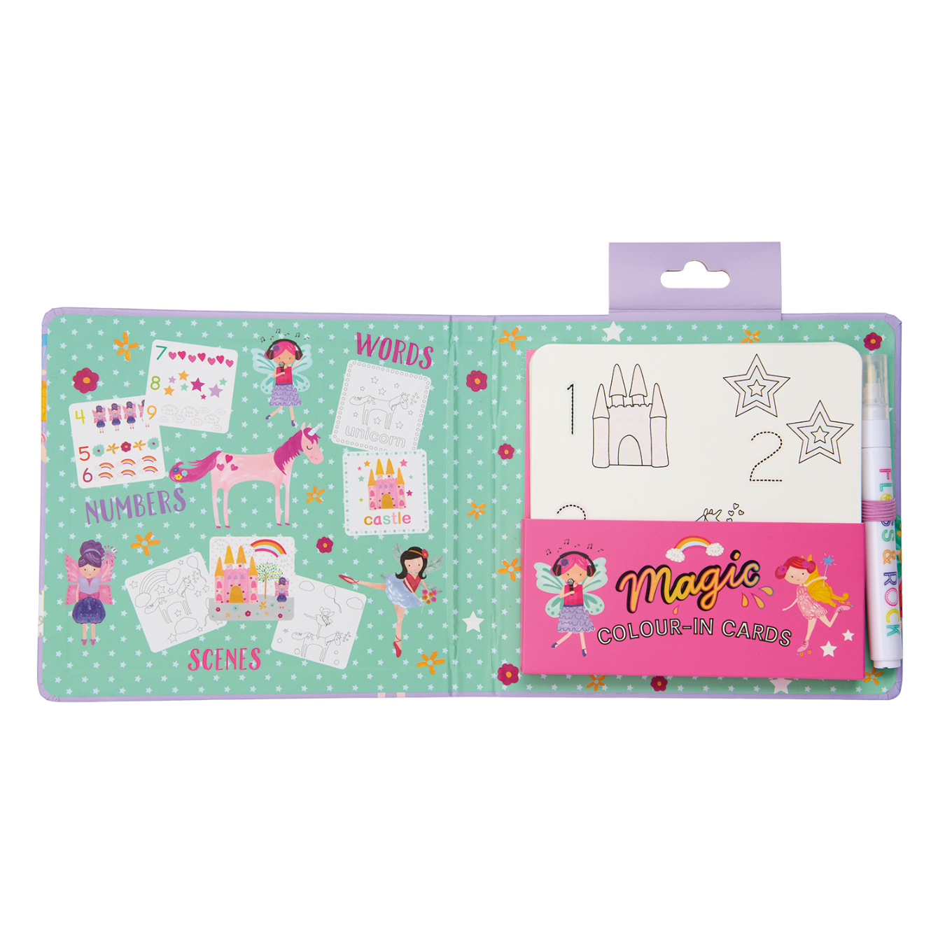 Magic Colour Changing Water Cards - Fairy Unicorn