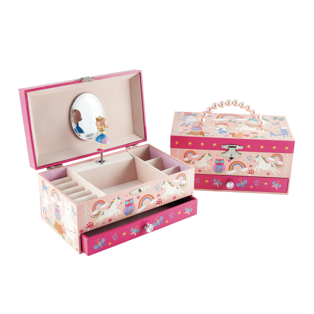 Musical Jewellery Box with Drawer - Rainbow Fairy