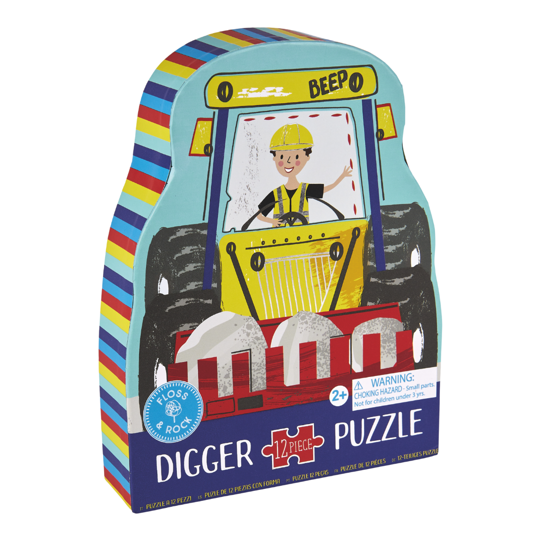 12 Piece Shaped Jigsaw in Shaped Box - Construction
