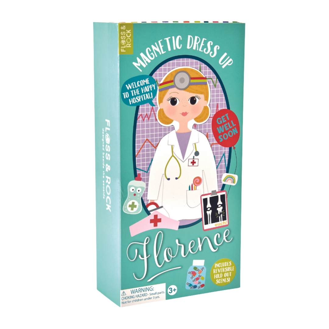 Wooden Magnetic Dress Up Doll - Florence