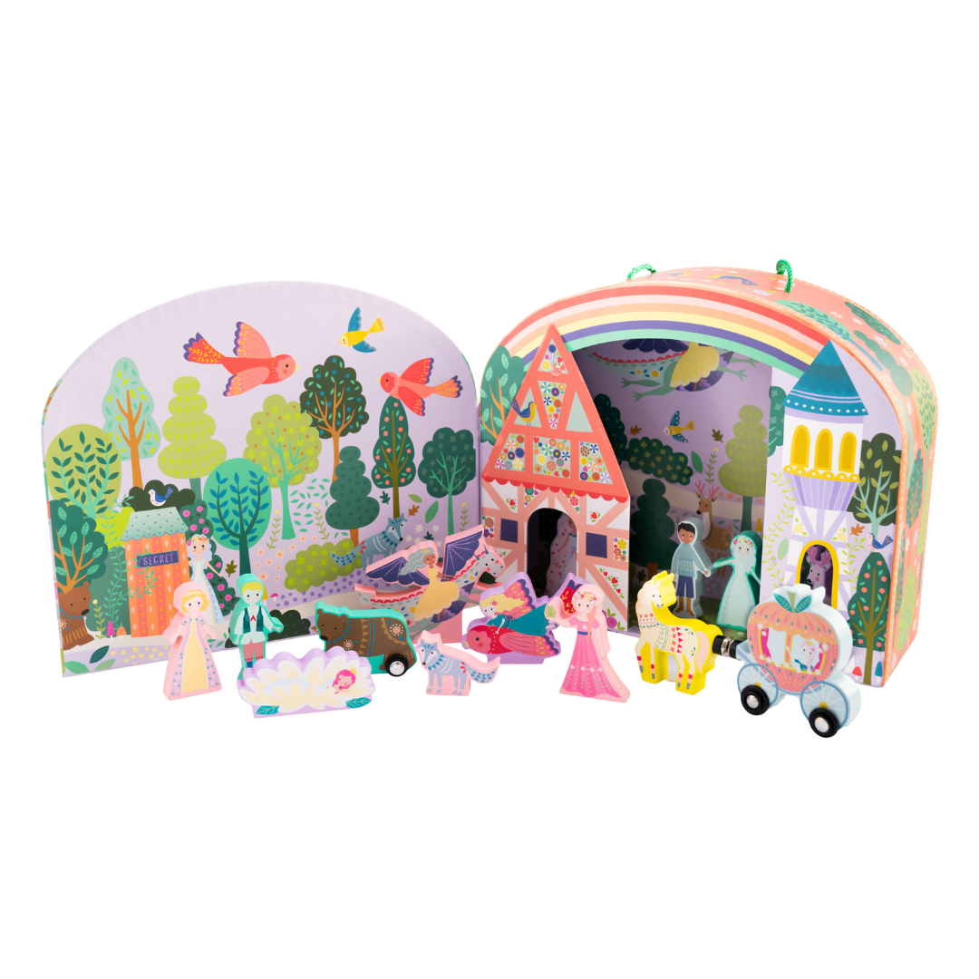 Playbox with Wooden Pieces - Fairy Tale