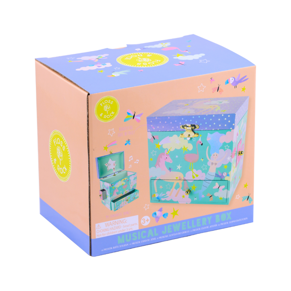 Musical Jewellery Box with 3 Drawers - Fantasy | Eco-friendly gifts ...