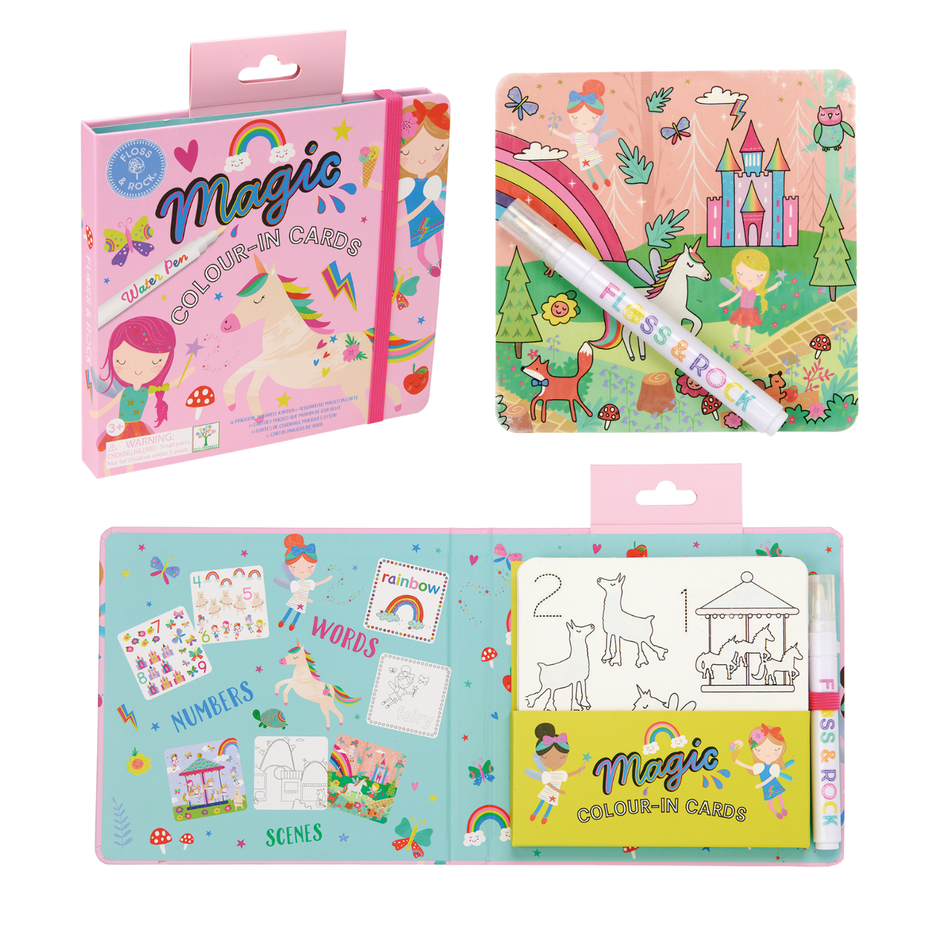 Magic Colour Changing Water Cards - Rainbow Fairy