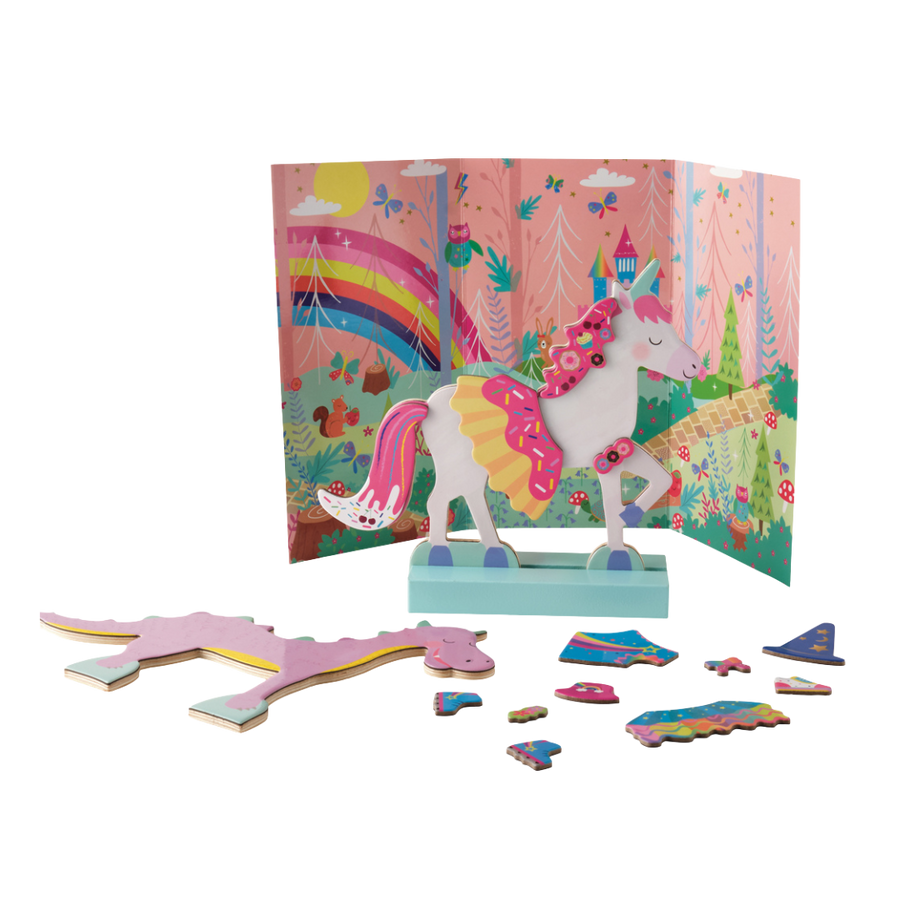 Wooden Magnetic Dress Up - Fantasy Pets