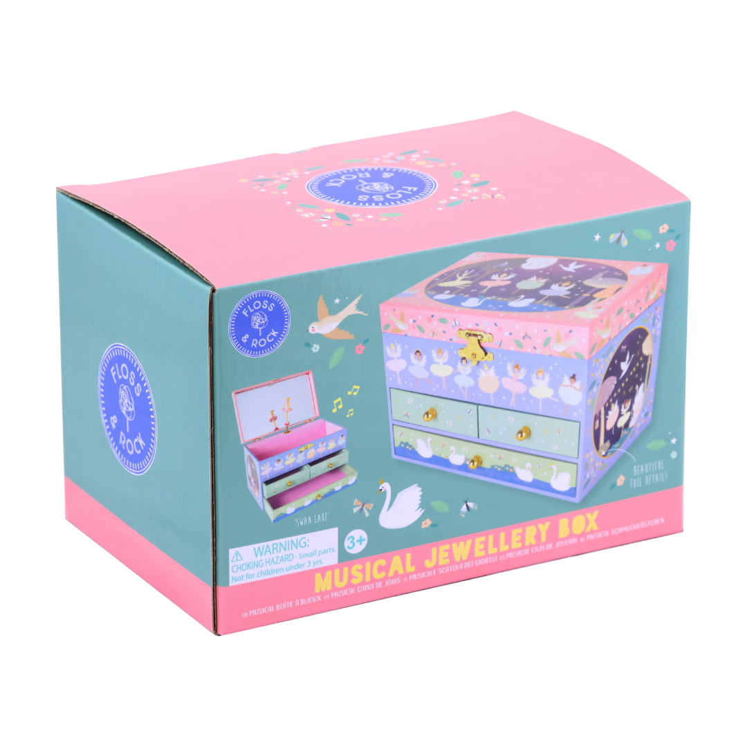 Musical Jewellery Box with 3 Drawers - Enchanted