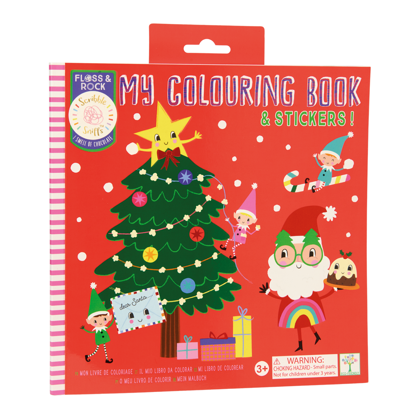 My Colouring Book (Christmas) | Scented Colouring Book with Stickers | Floss & Rock