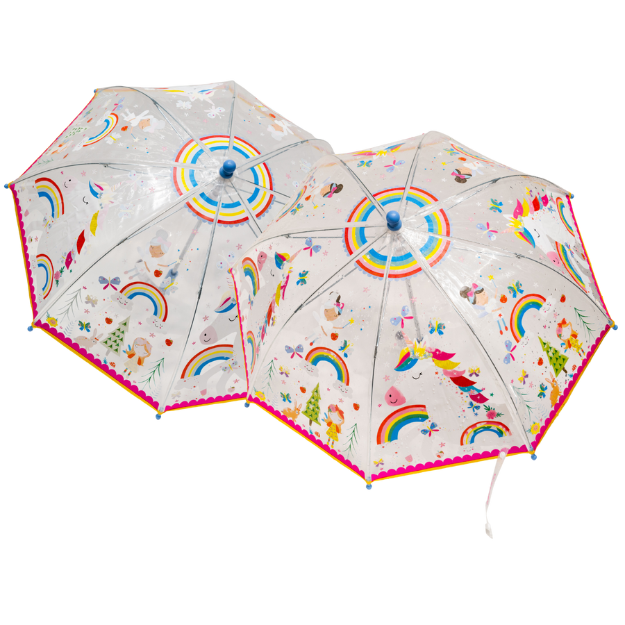 Transparent Colour Changing Umbrella - Rainbow Fairy
