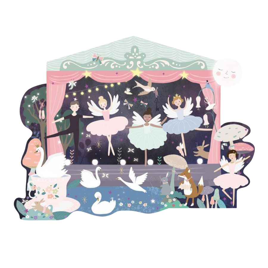 80 Piece "Theatre" Shaped Jigsaw with Shaped Box - Enchanted