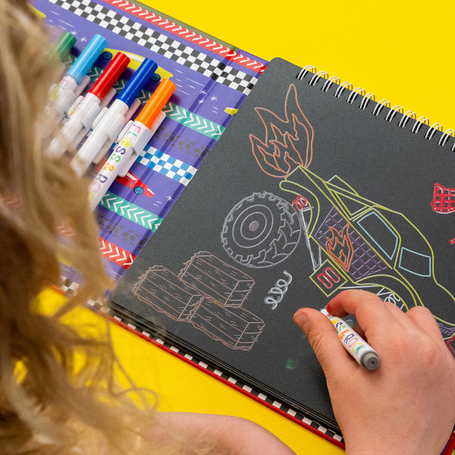 Chalk Board Sketchbook - Cars
