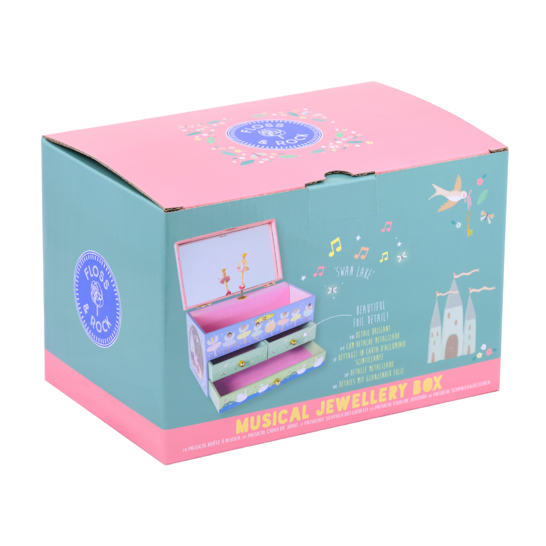 Musical Jewellery Box with 3 Drawers - Enchanted