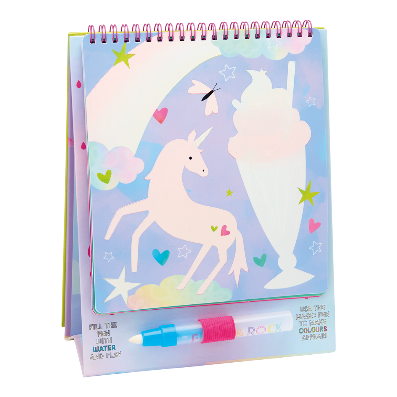 Magic Colour Changing Watercard Easel and Pen - Fantasy