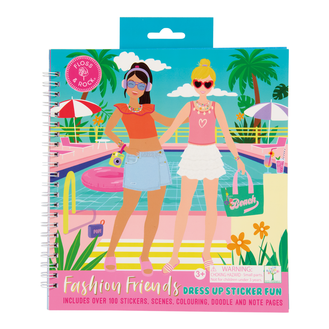 Fashion Friends Sticker Dress Up  | Children's Sticker Book Toy | Floss & Rock