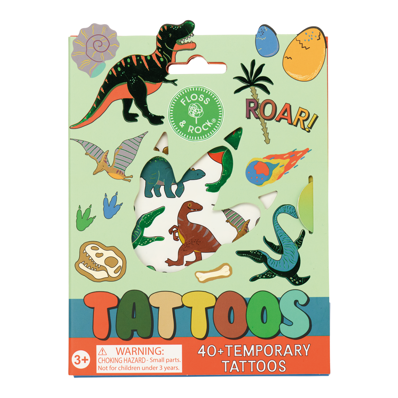 Temporary Tattoos (Dinosaur) | Children's Toy | Floss & Rock