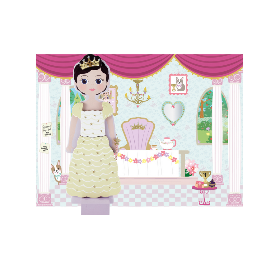 Wooden Magnetic Dress Up Doll - Charlotte