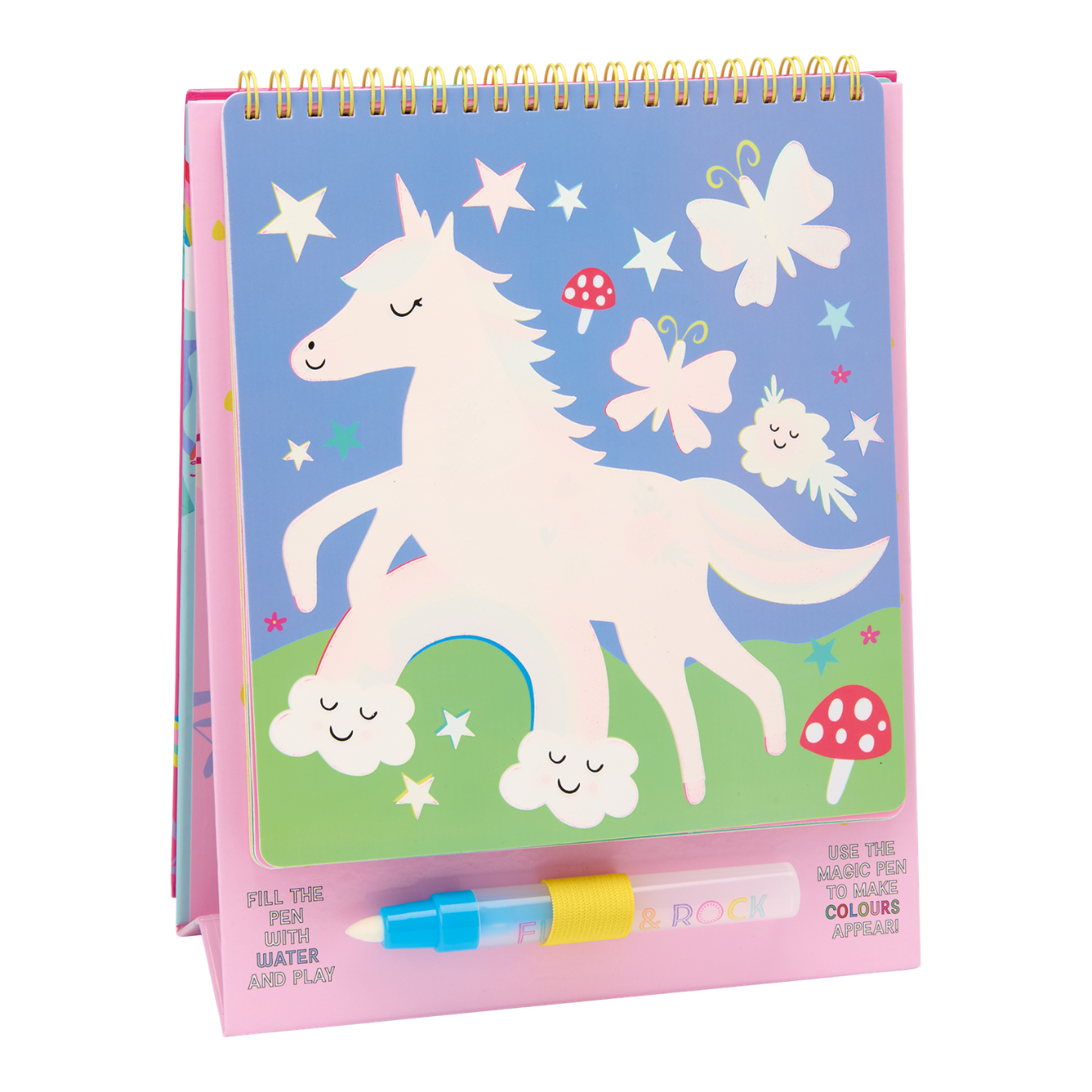 Magic Colour Changing Watercard Easel and Pen - Rainbow Fairy