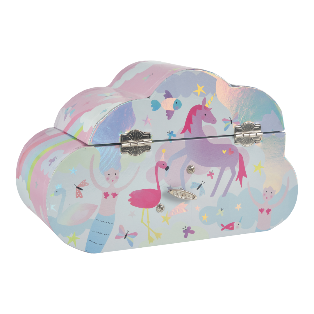 Musical Jewellery Box Cloud Shape - Fantasy