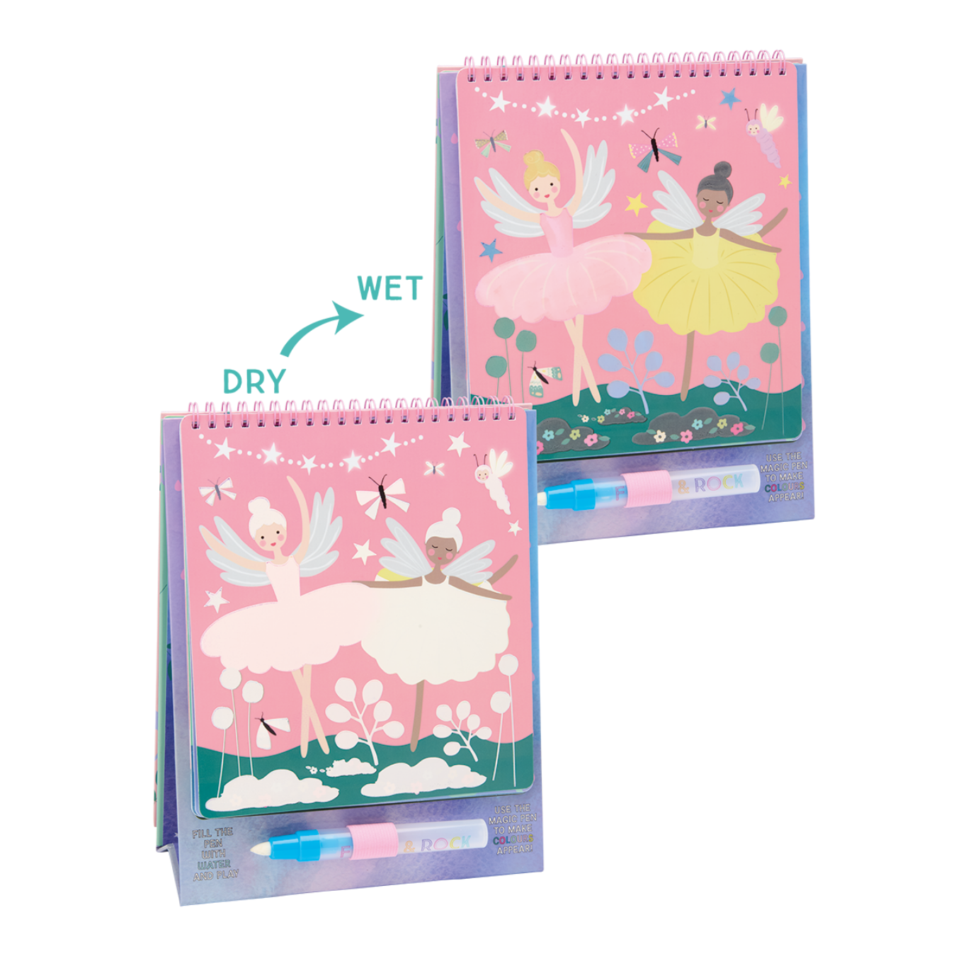 Magic Colour Changing Watercard Easel and Pen - Enchanted