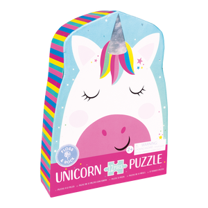 12 Piece Shaped Jigsaw in Shaped Box - Rainbow Unicorn