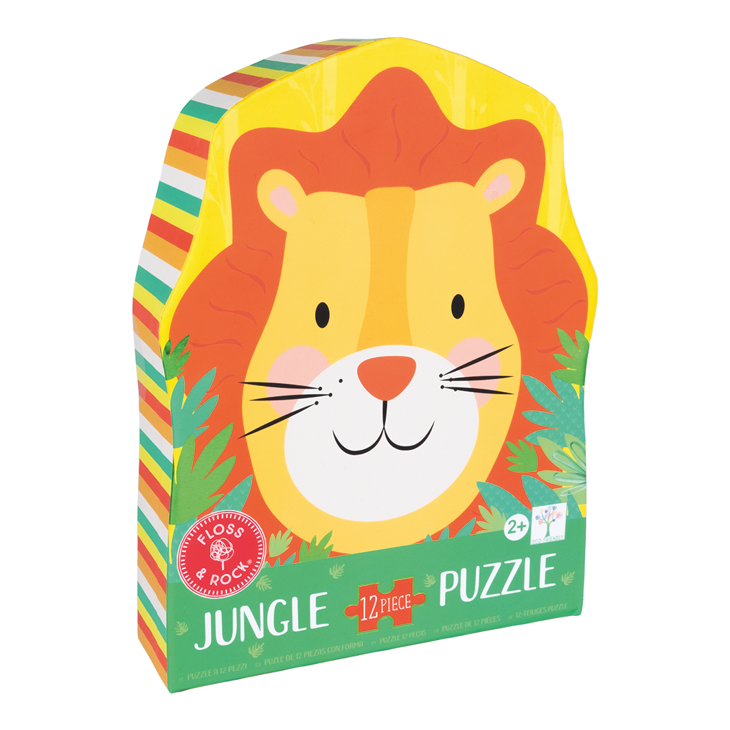 12 PIECE SHAPED JIGSAW IN SHAPED BOX - LION 12 PIECE SHAPED JIGSAW IN SHAPED BOX - LION