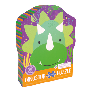 12 Piece Shaped Jigsaw in Shaped Box - Dinosaur