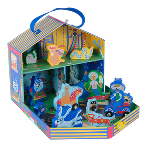Playbox with Wooden Pieces - Pets