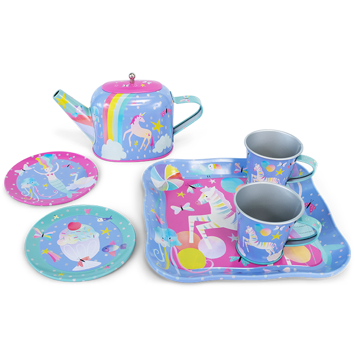 Pottery barn discount tin tea set