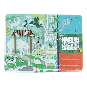 Colouring Fun & Games Mat - Jungle