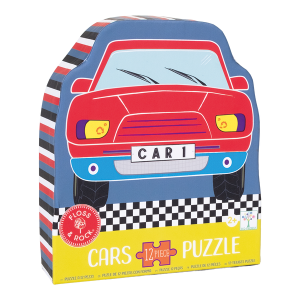 12 Piece Shaped Jigsaw in Shaped Box - Cars | Eco-friendly gifts & toys ...