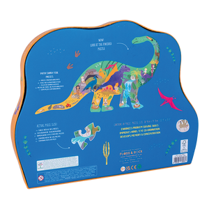 80 Piece Shaped Jigsaw in Shaped Box - Dino