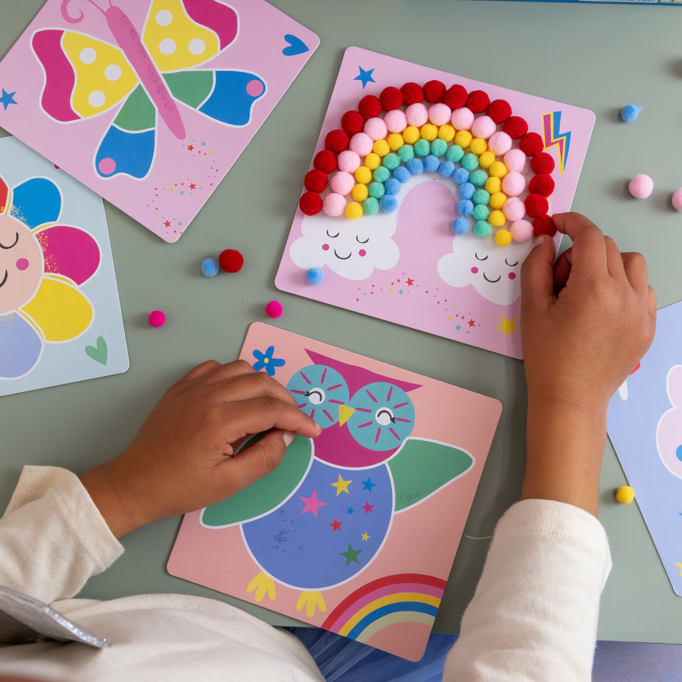 Pom Pom Art - Rainbow Fairy