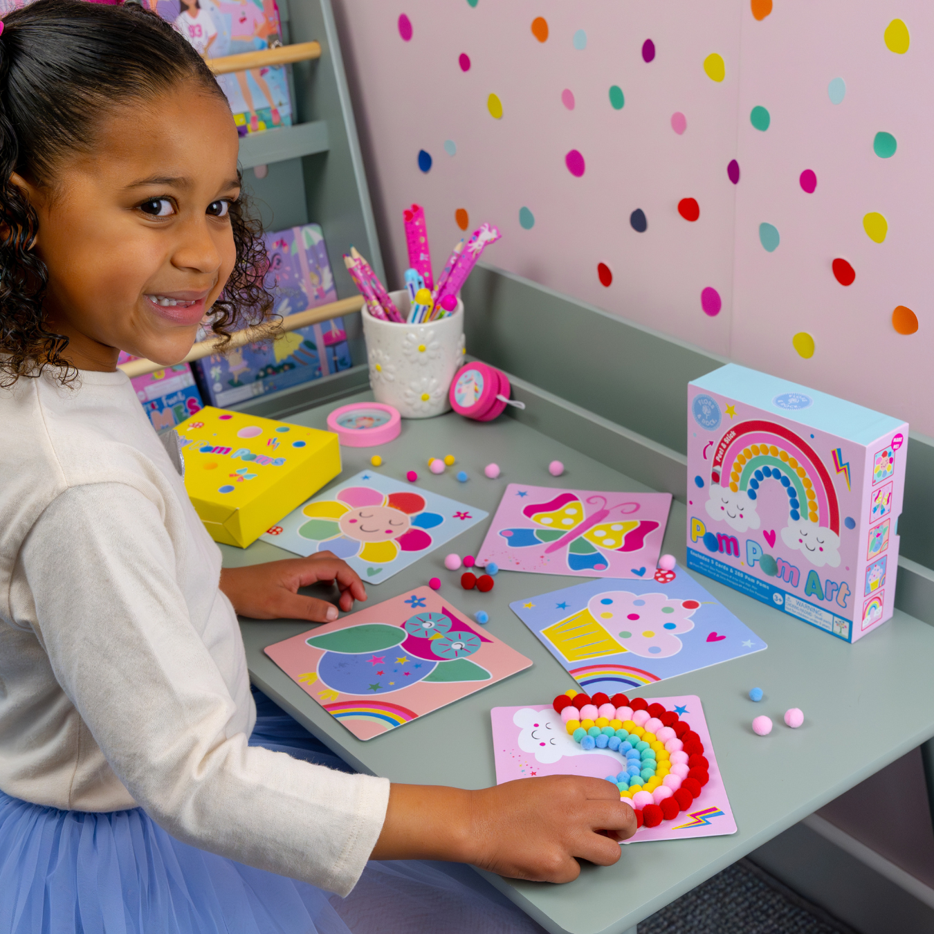 Pom Pom Art - Rainbow Fairy