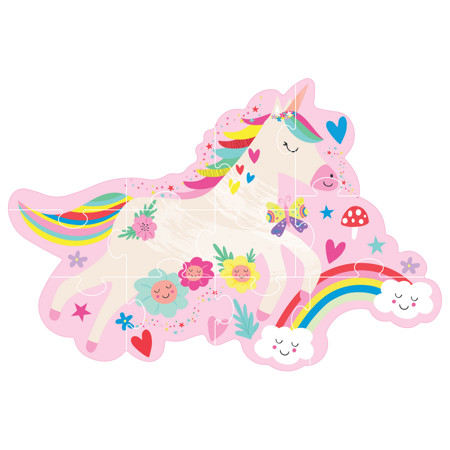 12-piece Shaped Puzzle - Rainbow Fairy