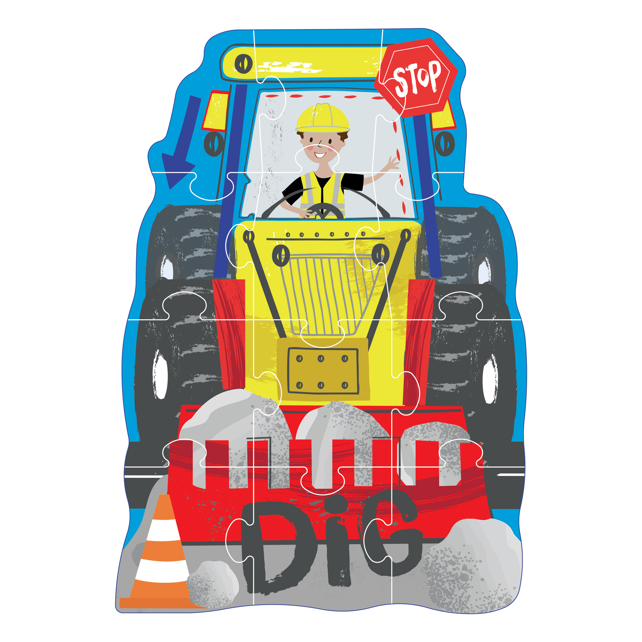 12-piece Shaped Puzzle - Construction