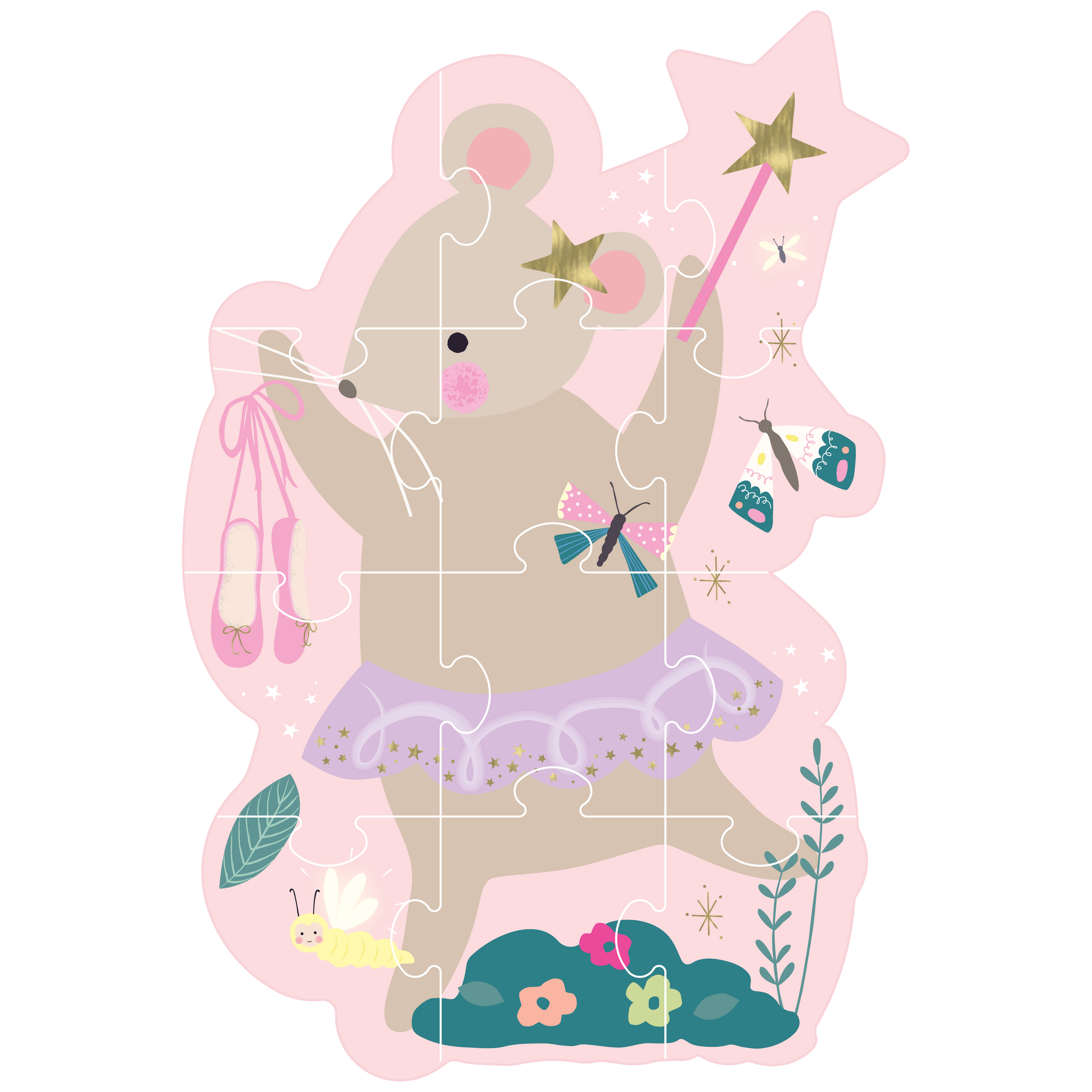 12-piece Shaped Puzzle - Enchanted