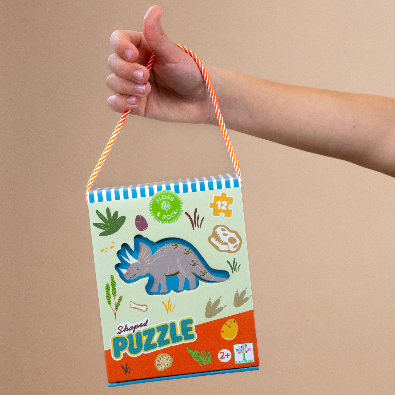 12-piece Shaped Puzzle - Dino