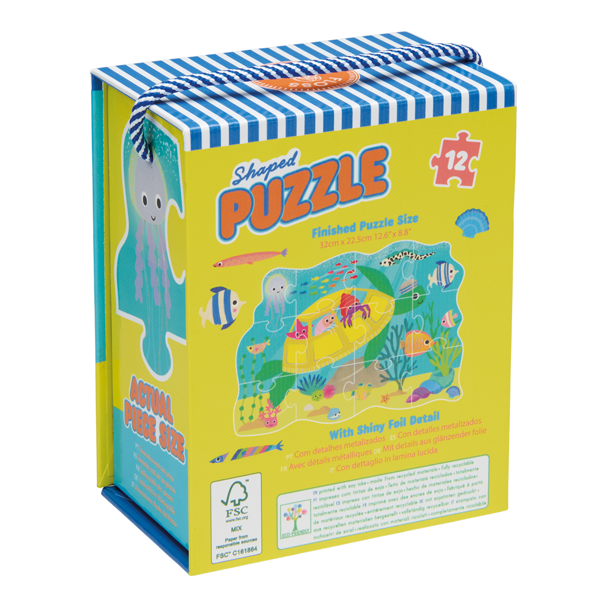 12-piece Shaped Puzzle - Ocean