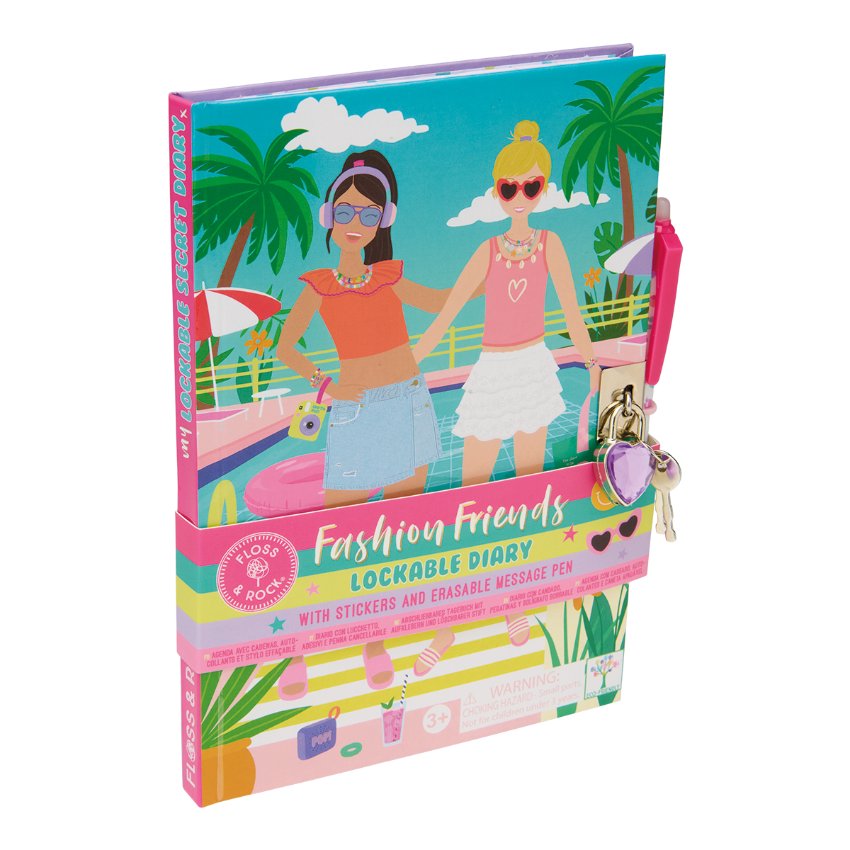 Fashion Friends - Lockable Diary & Pen