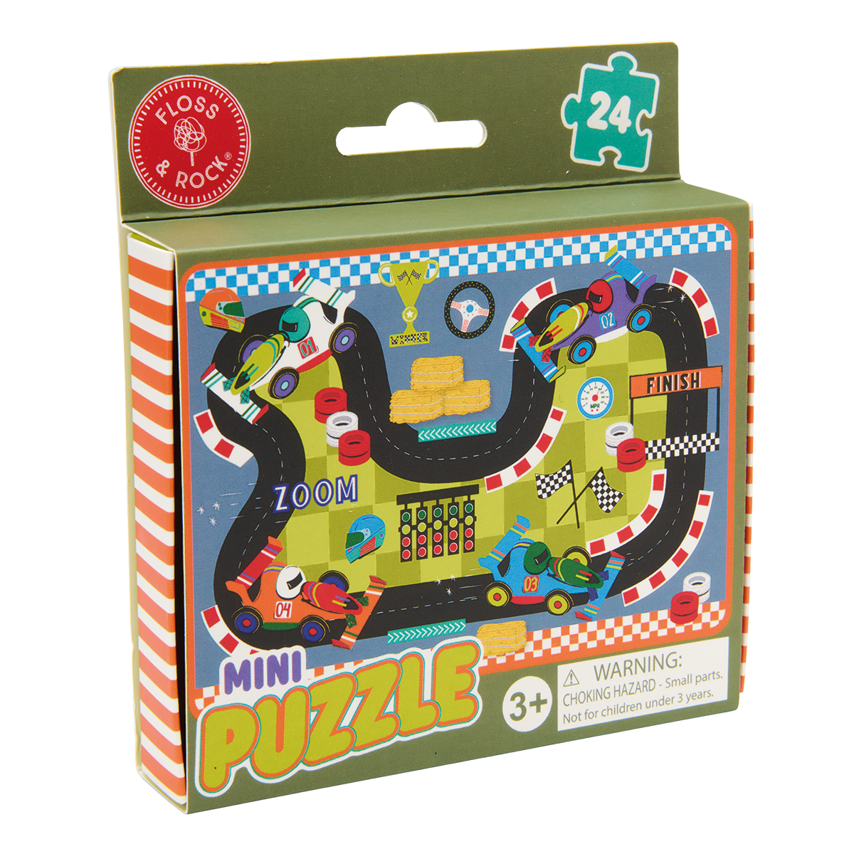 24-piece Mini Puzzle - Cars