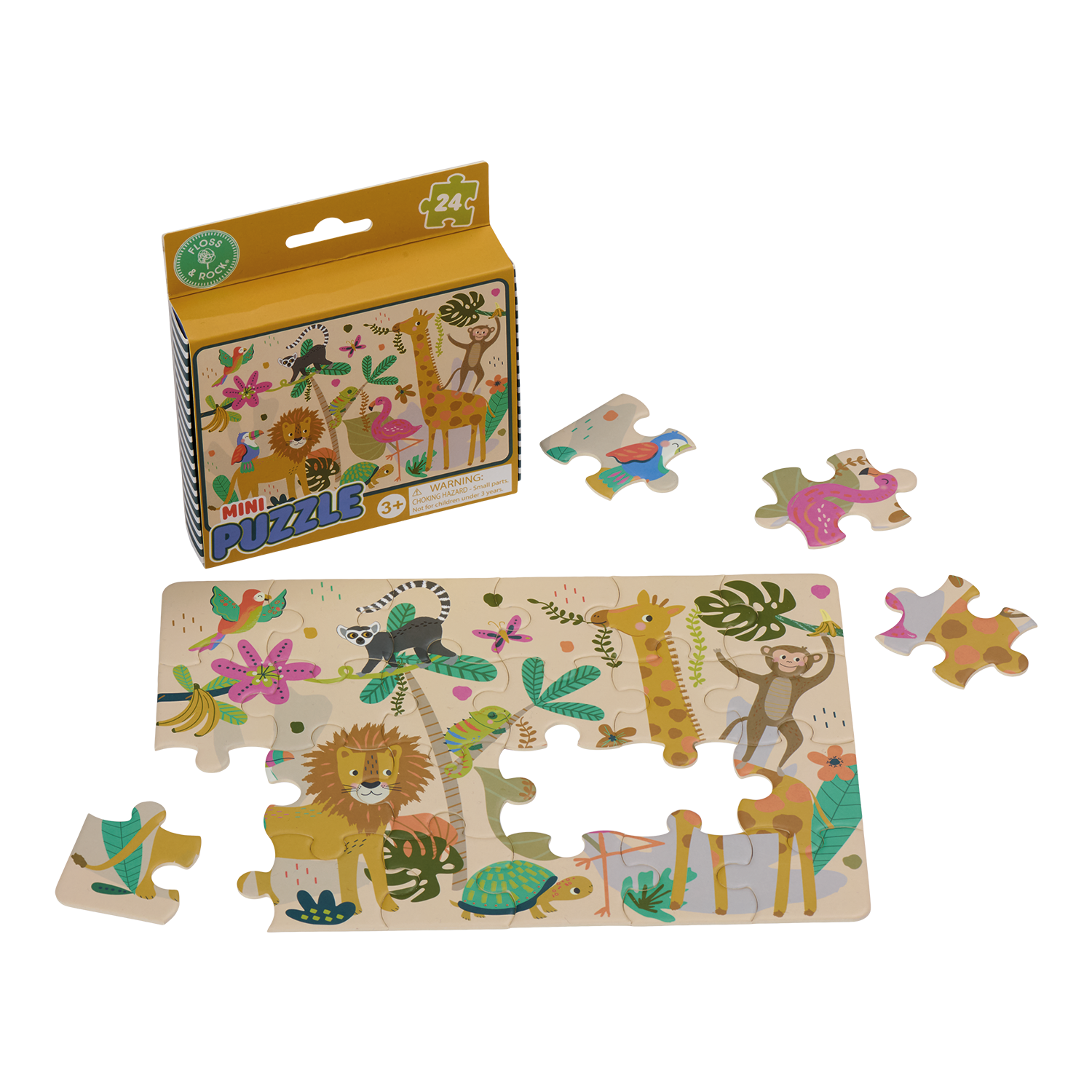 24-piece Mini Puzzle - Jungle