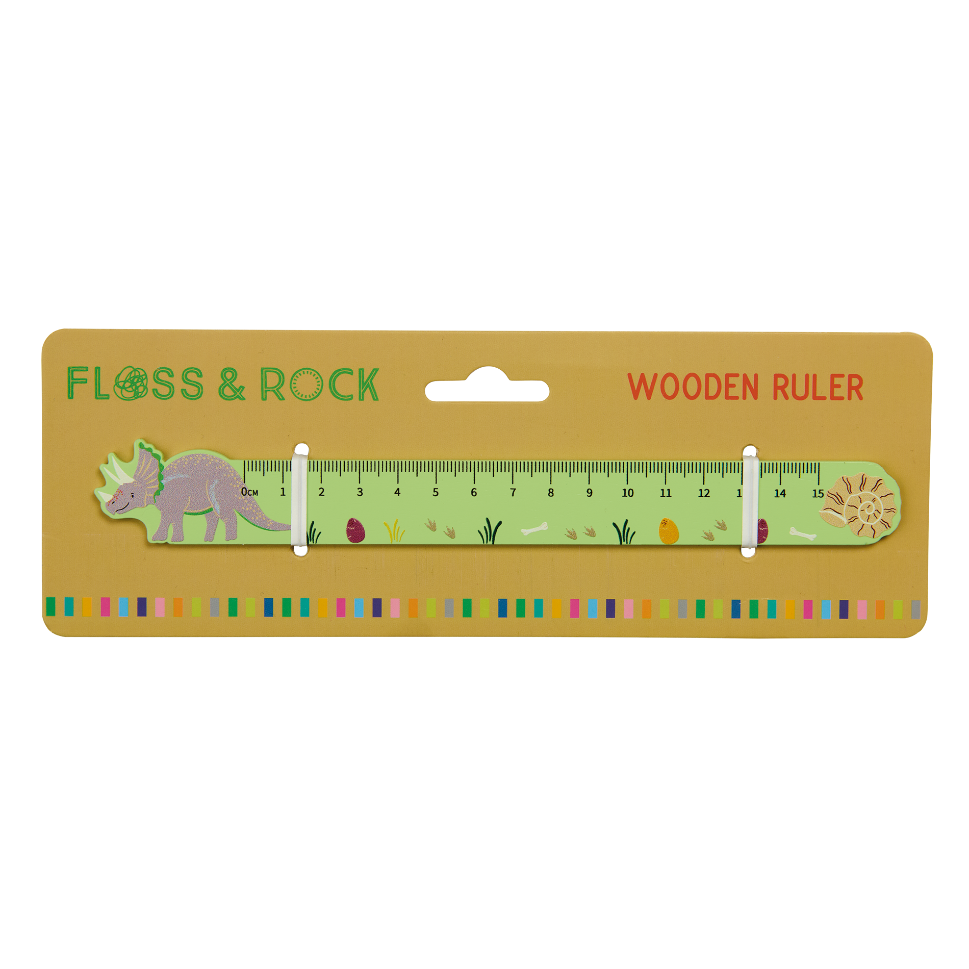 Wooden Ruler - Dino