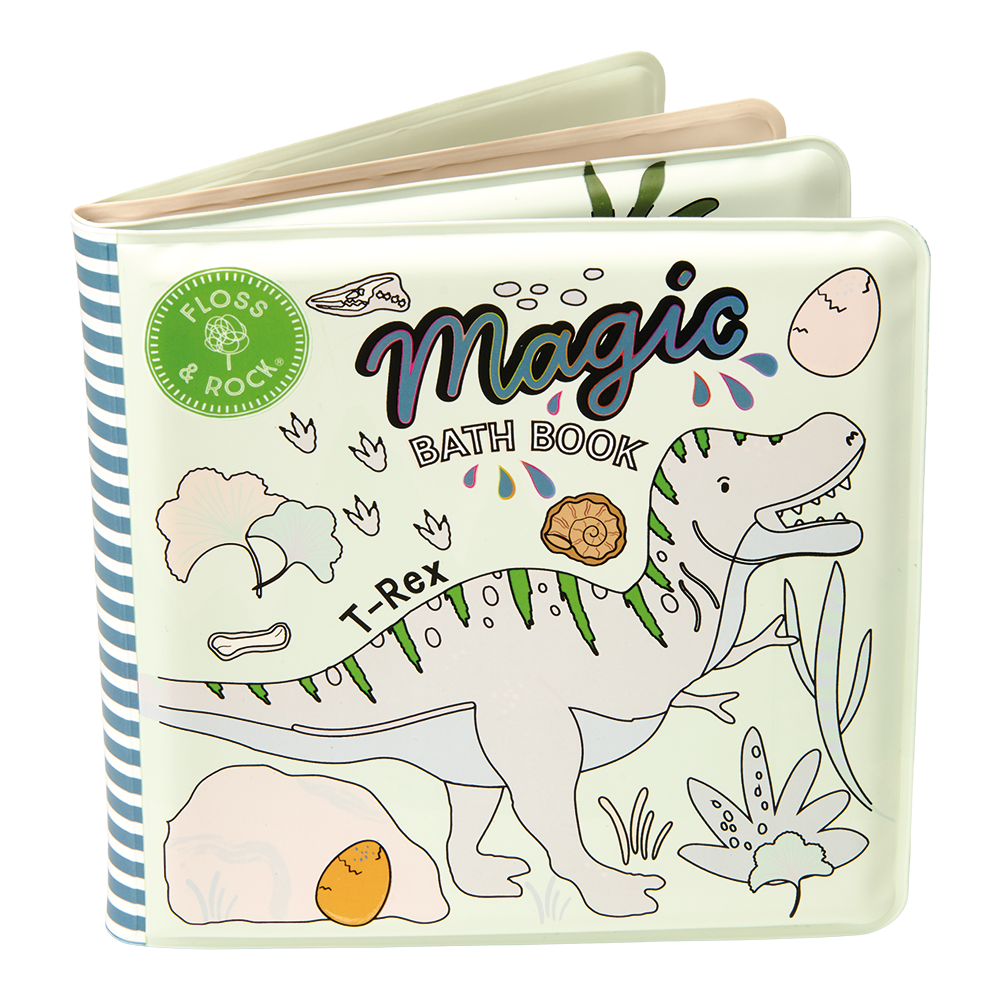 Dinosaur Magic Water Bath Book | Colour Changing Bath Book | Floss & Rock